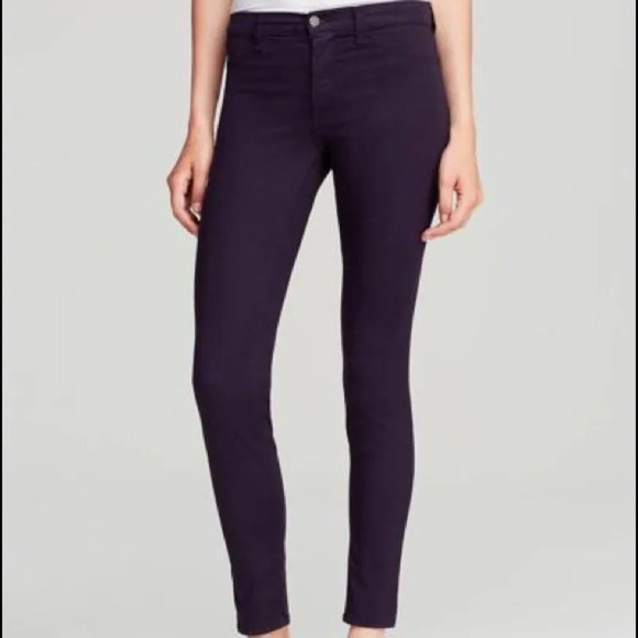 J Brand Maria High Rise Super Skinny BlackBerry Jeans Size 25 - Picture 1 of 7